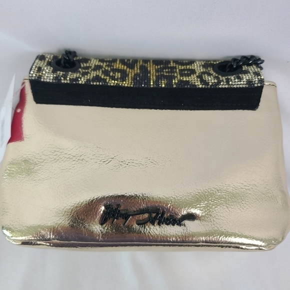 NEW Betsey Johnson Shine Art Convertible Leopard Shoulder Bag MSRP $108 NWT - Picture 8 of 11